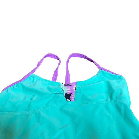 Girls swimwear bathing suit tankini tops size 12 - Picture 2 of 6